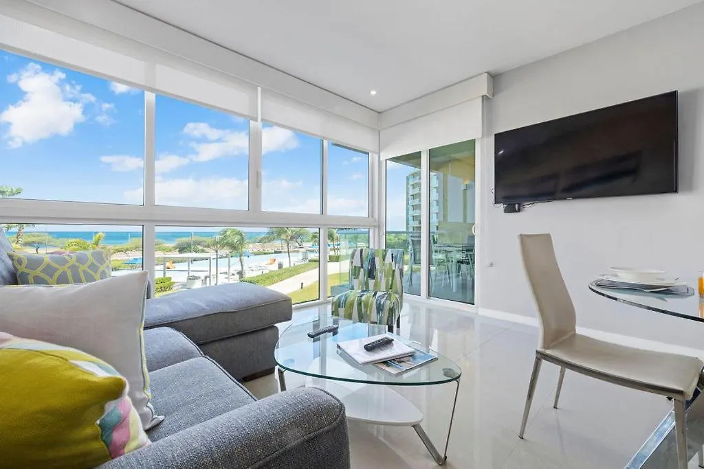 1Bs-Blue224 - Breath-Taking Ocean View Condo For 4, Palm Beach Aruba